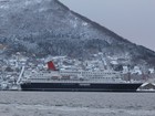 冬の函館「にっぽん丸」入港