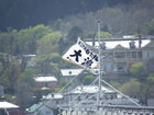 大漁旗と旧函館区公会堂
